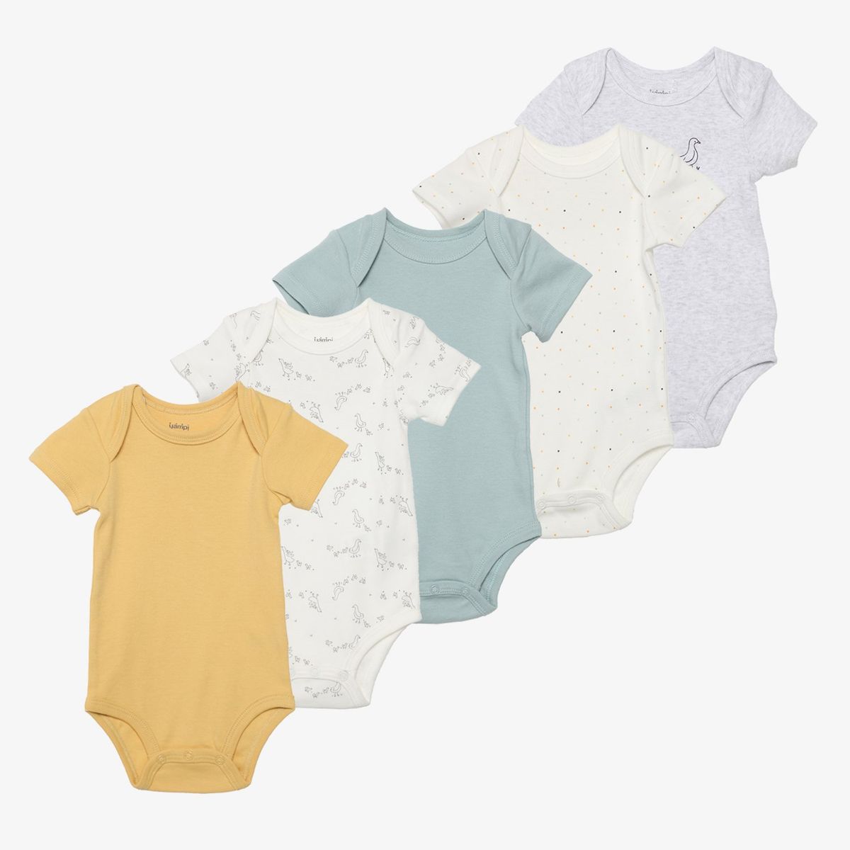 YAMP - Body Bebé Niño Pack X5 Algodón Yamp