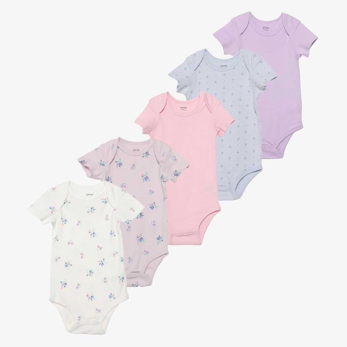 YAMP - Body Bebé Niña Pack X5 Algodón Yamp