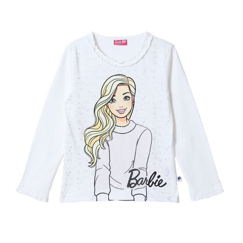 BARBIE - Polo Niña Manga Larga Algodón Barbie