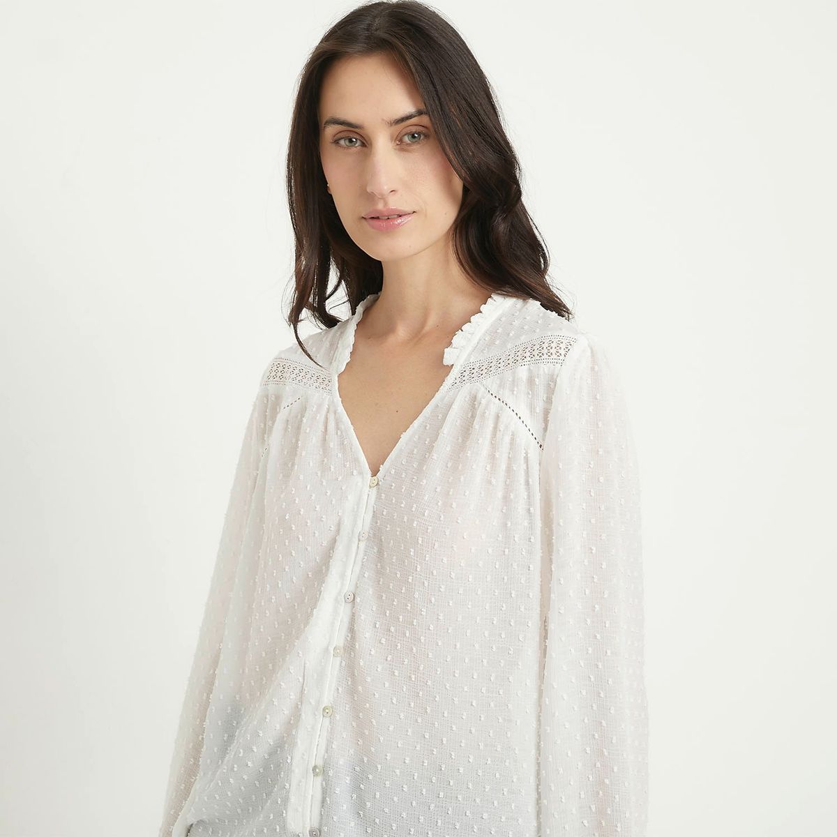 NEWPORT - Blusa Manga Larga Casual Mujer Newport