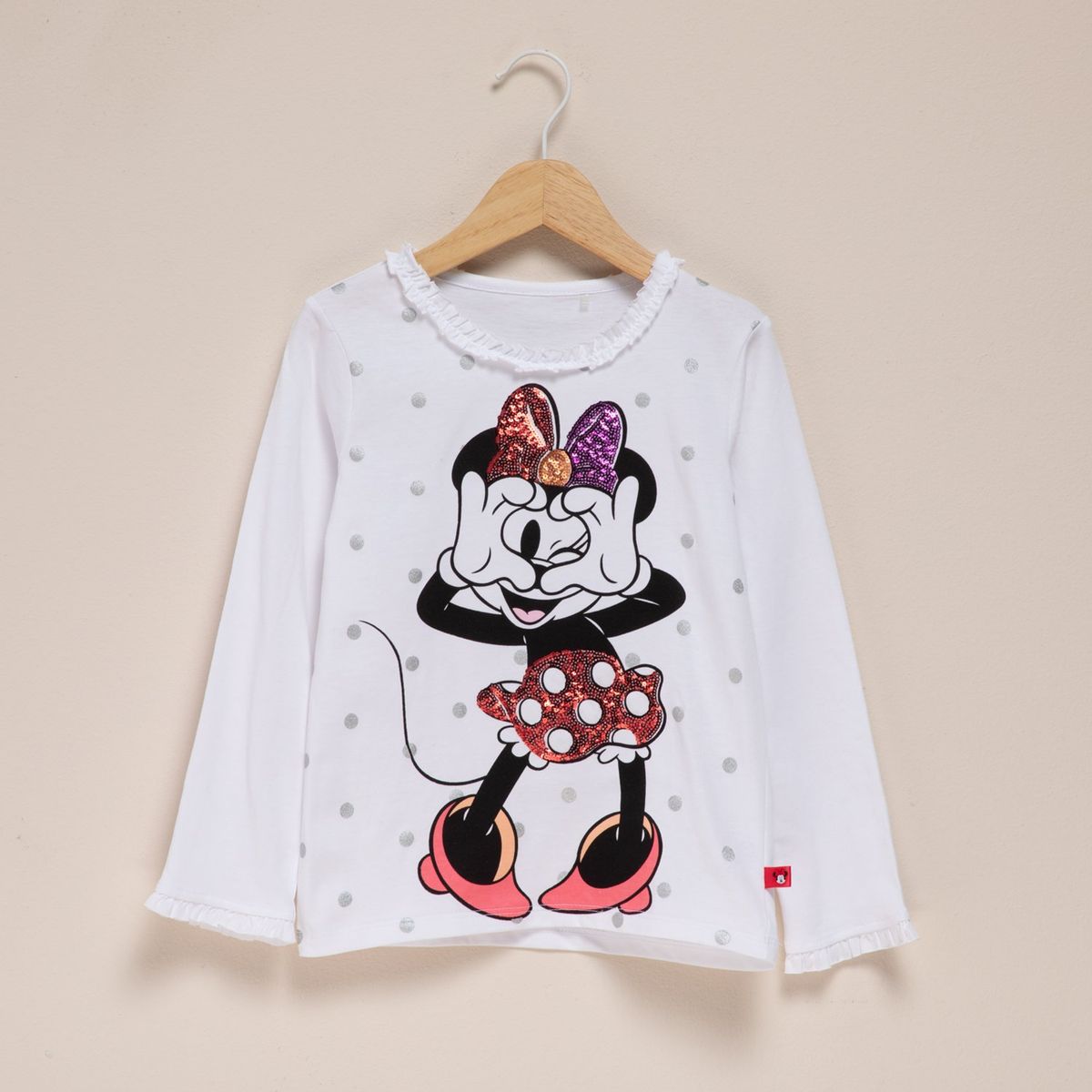 MINNIE - Polo Niña Manga Larga Algodón Minnie