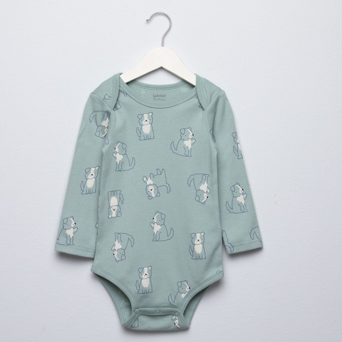 YAMP - Body Bebé Niño Manga Larga Pack X5 Algodón Yamp