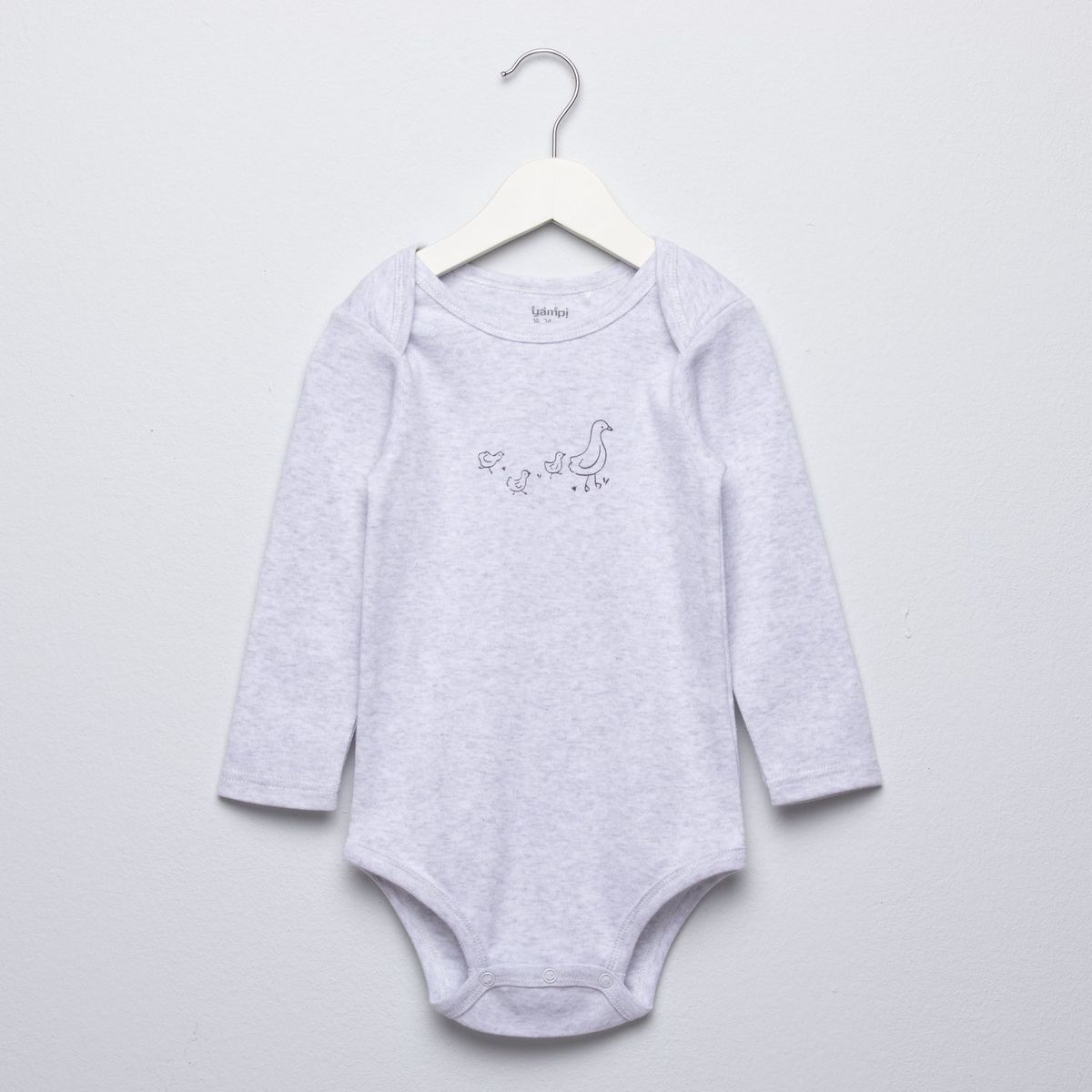 YAMP - Body Bebé Niño Manga Larga Pack X5 Algodón Yamp