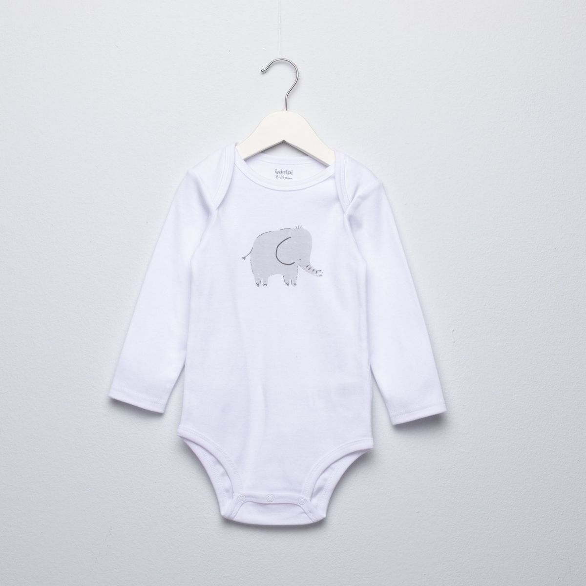 YAMP - Body Bebé Niño Manga Larga Pack X5 Algodón Yamp