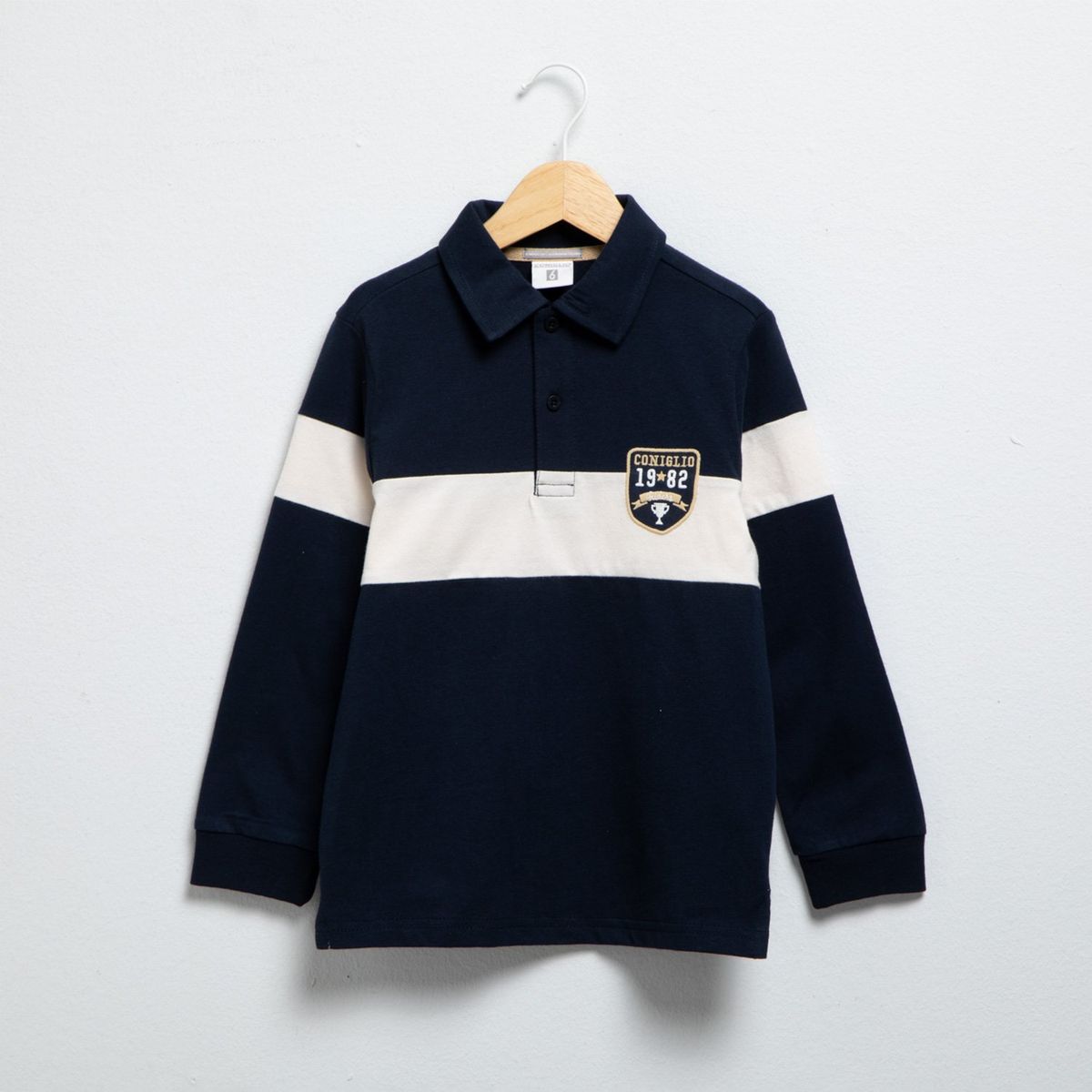 CONIGLIO - Polo Coniglio Algodón Manga Larga Niño Estampada Casual