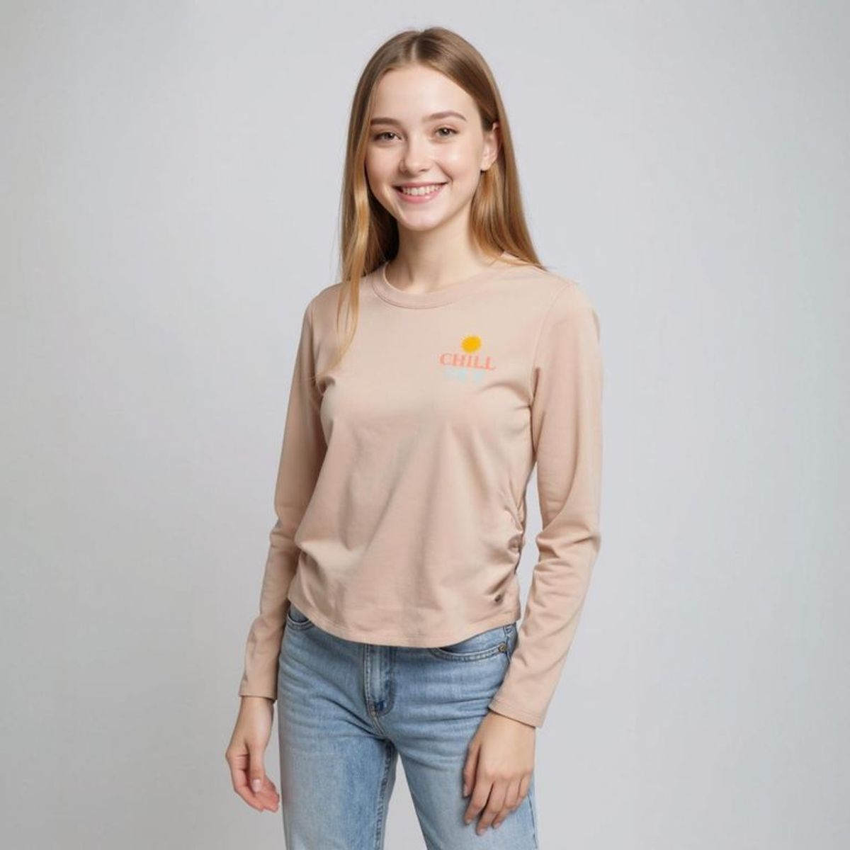 DOO AUSTRALIA - Polo Manga Larga Estampada Doo Australia Niña Algodón