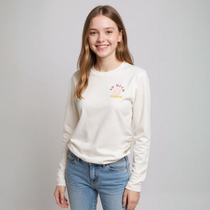 DOO AUSTRALIA - Polo Manga Larga Estampada Doo Australia Niña Algodón