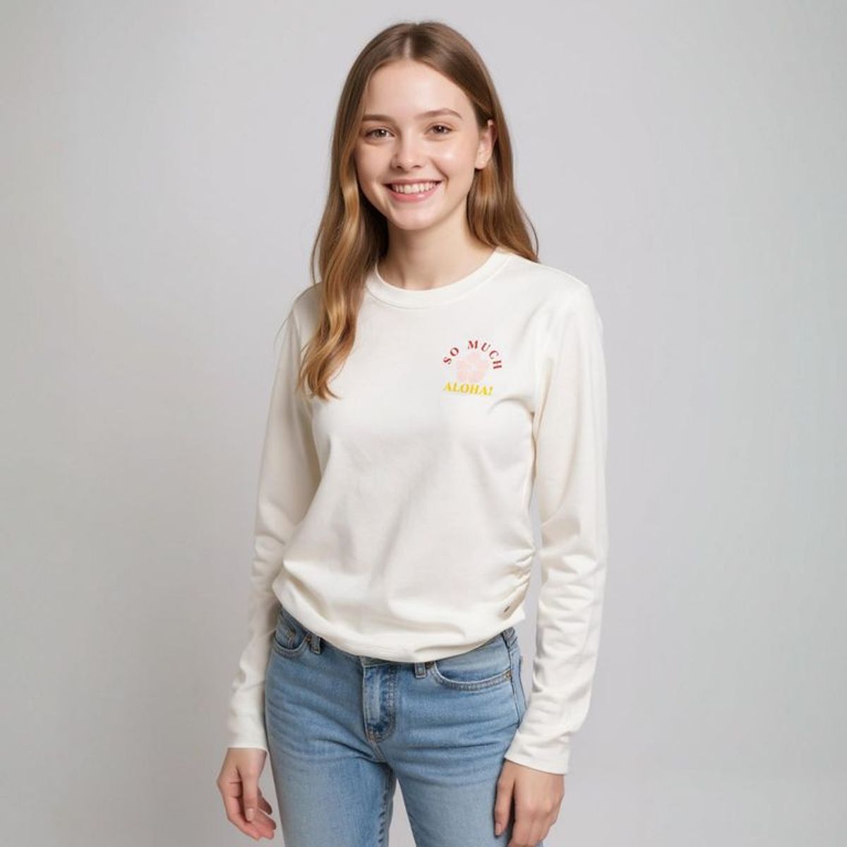 DOO AUSTRALIA - Polo Manga Larga Estampada Doo Australia Niña Algodón