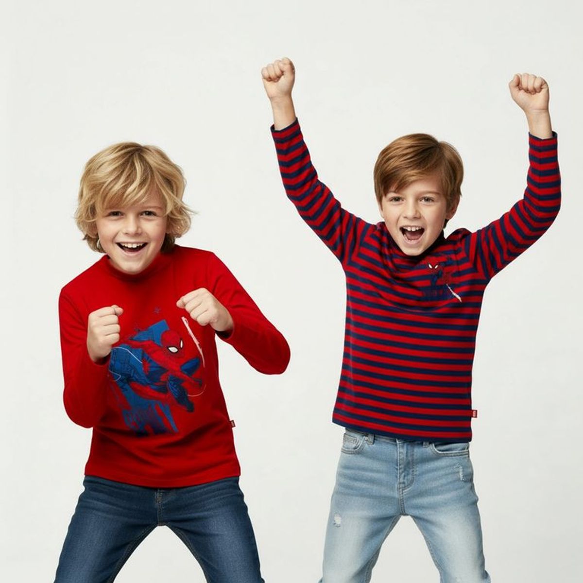 SPIDERMAN - Polo Niño Pack X2 Algodón Spiderman