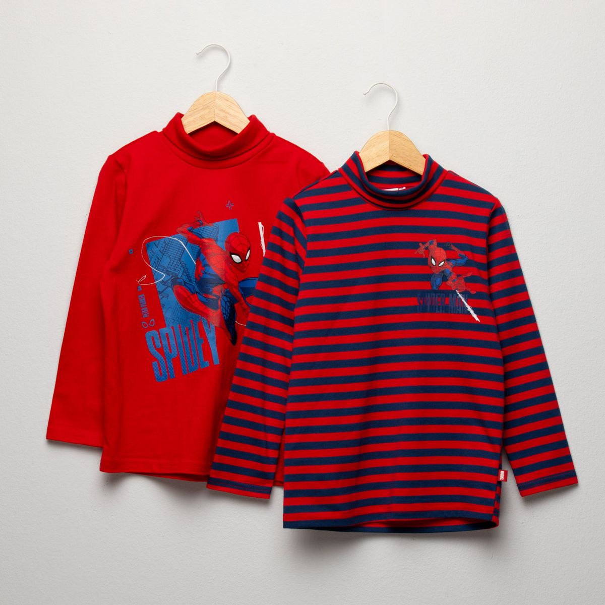 SPIDERMAN - Polo Niño Pack X2 Algodón Spiderman