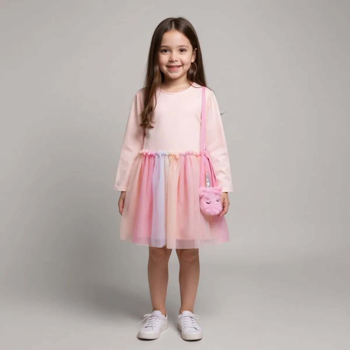 YAMP - Vestido con Cartera Niña Algodón Yamp
