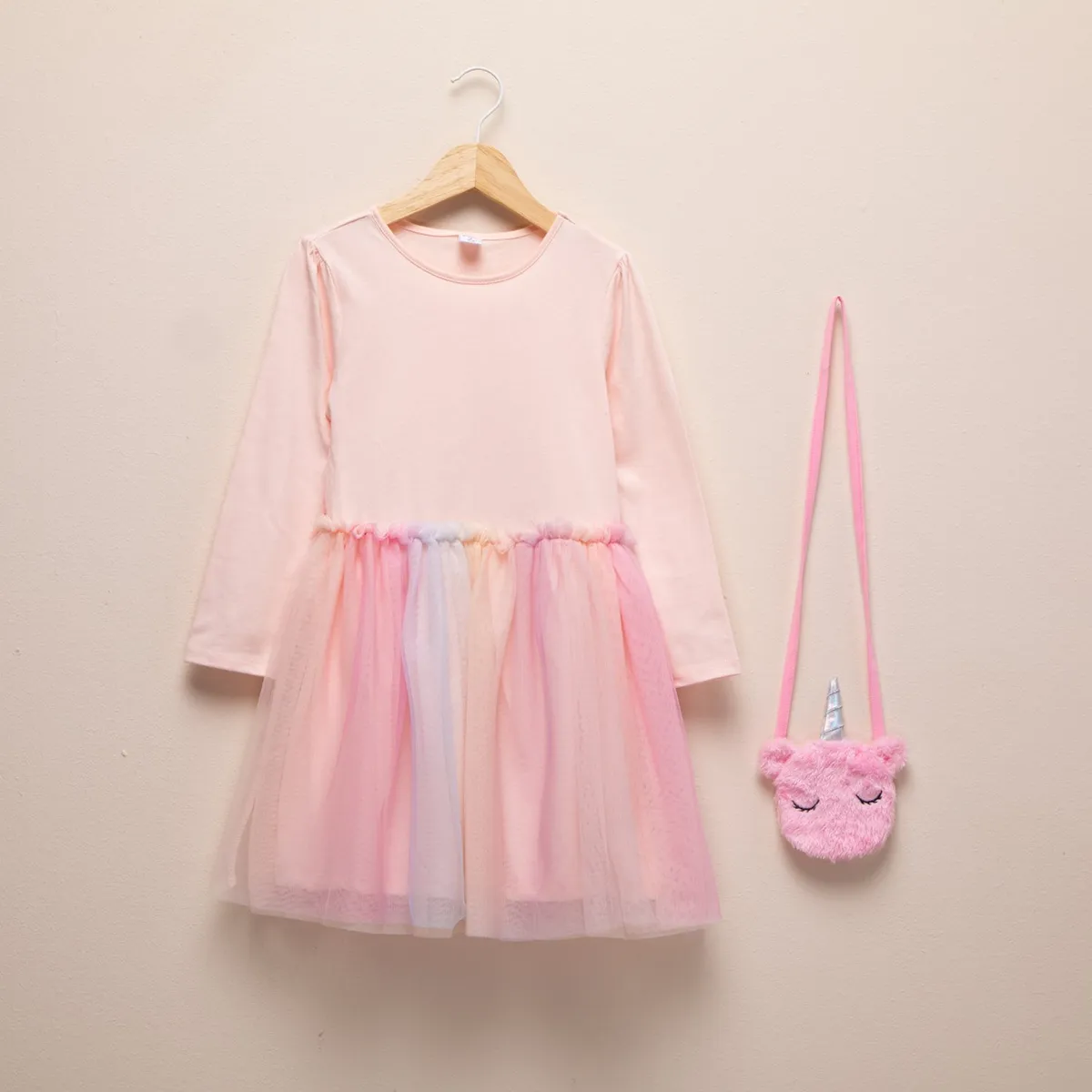 YAMP - Vestido con Cartera Niña Algodón Yamp