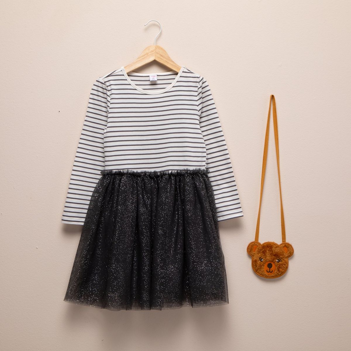 YAMP - Vestido con Cartera Niña Algodón Yamp