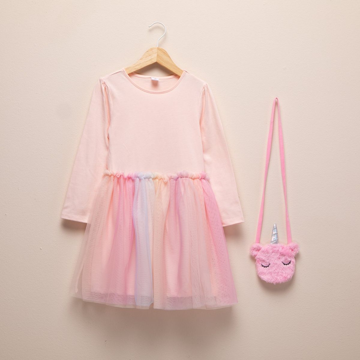 YAMP - Vestido con Cartera Niña Algodón Yamp