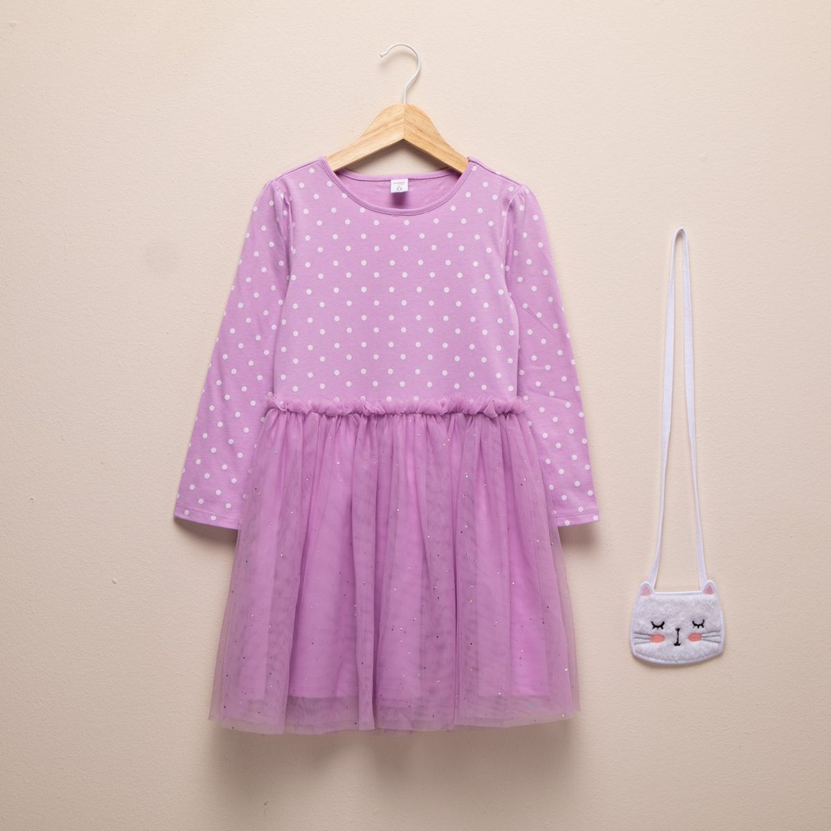 YAMP - Vestido con Cartera Niña Algodón Yamp