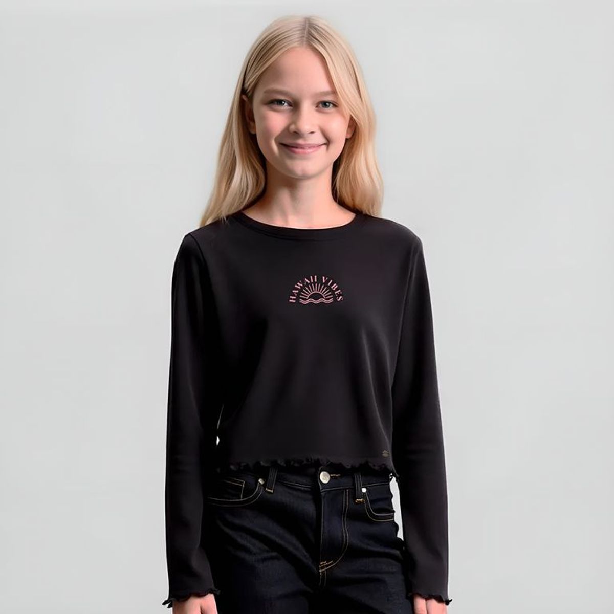 DOO AUSTRALIA - Polo Manga Larga Doo Australia Niña Algodón Estampada