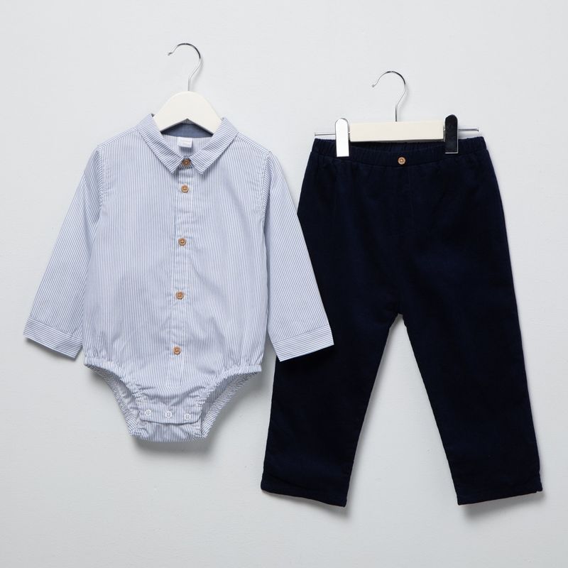 YAMP - Camisa Bebé Niño Manga Larga Algodón Yamp