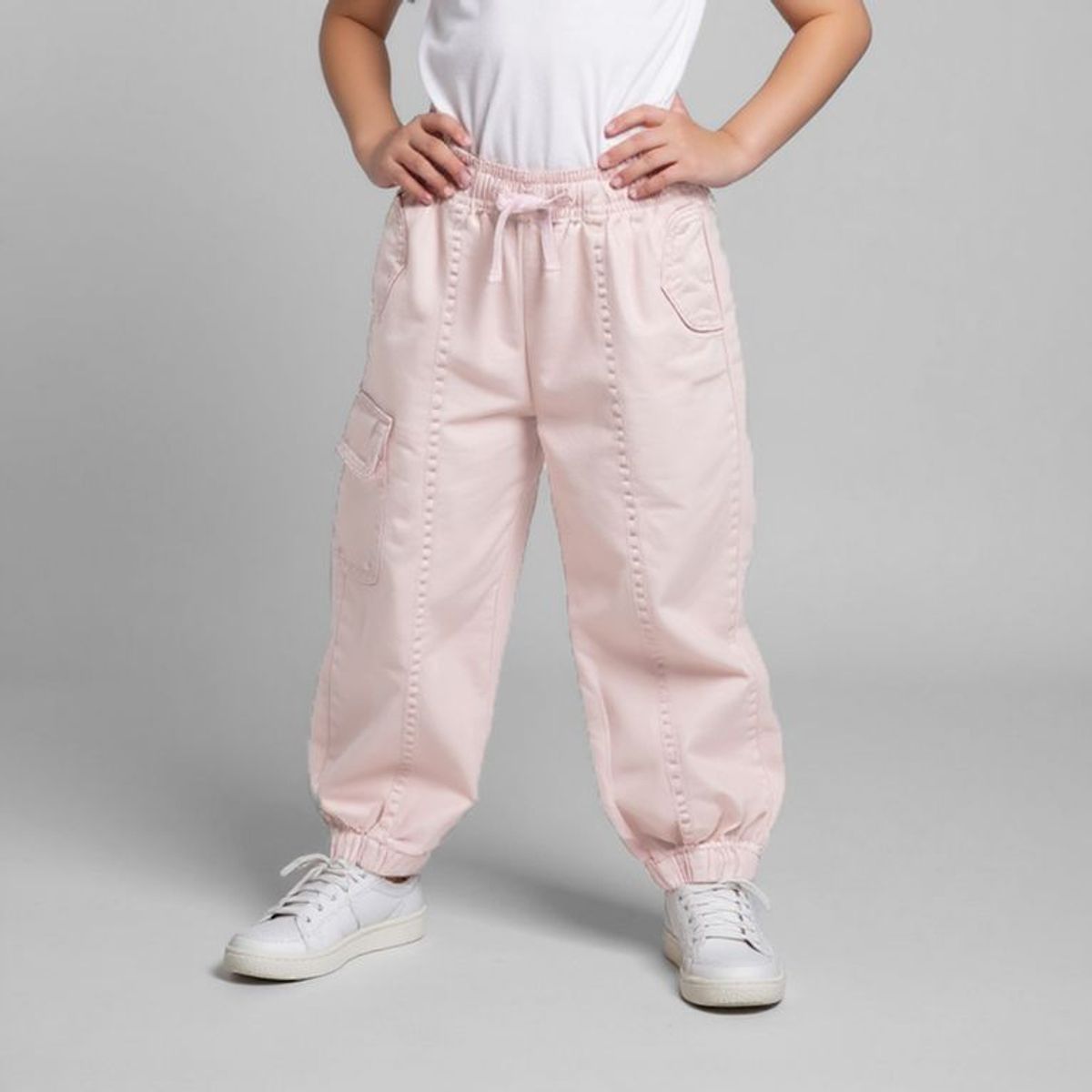 YAMP - Jeans Parachute Algodón Niña Yamp Tiro Medio