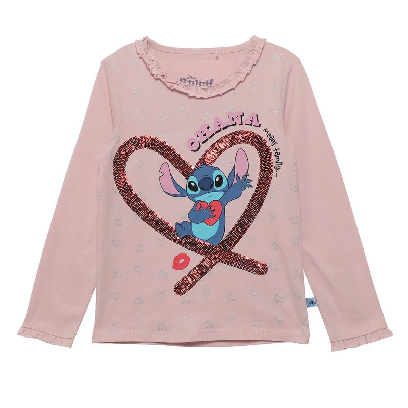 DISNEY - Polo Niña Manga Larga Algodón Lilo Y Stitch