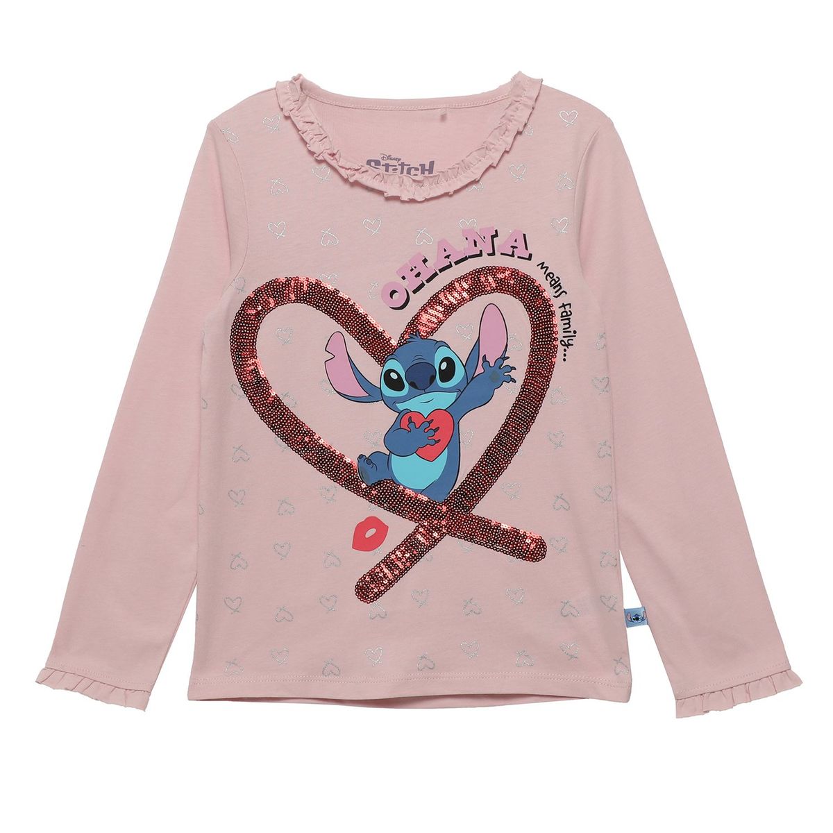 DISNEY - Polo Niña Manga Larga Algodón Lilo Y Stitch