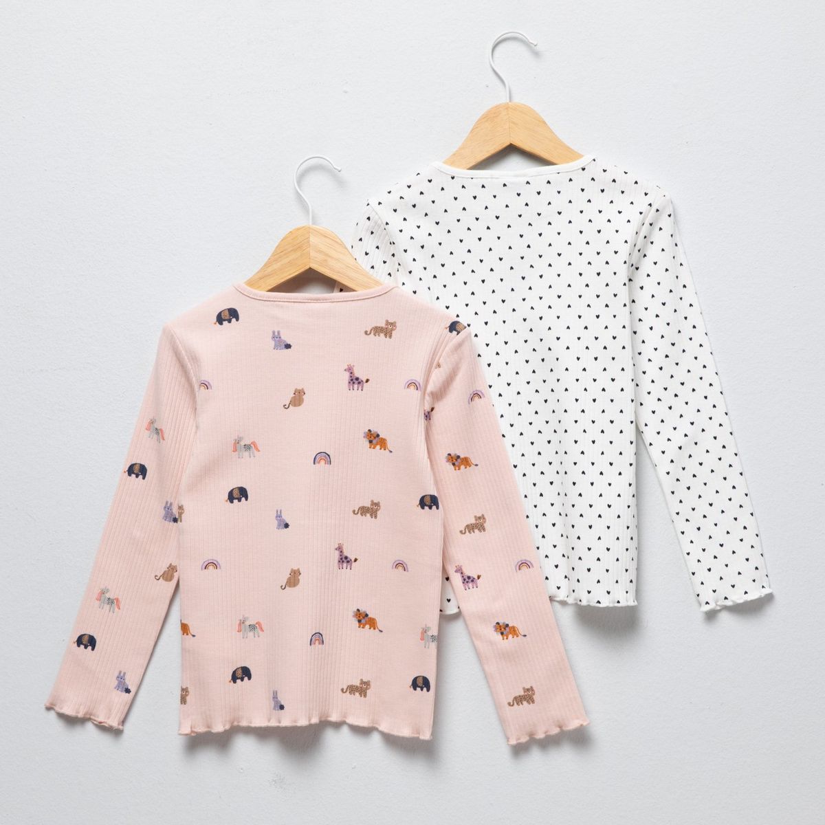 YAMP - Pack 2 Polos Algodón Manga Larga Niña Yamp Estampadas