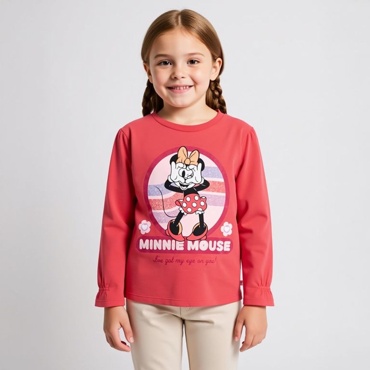 MINNIE - Polo Niña Manga Larga Minnie