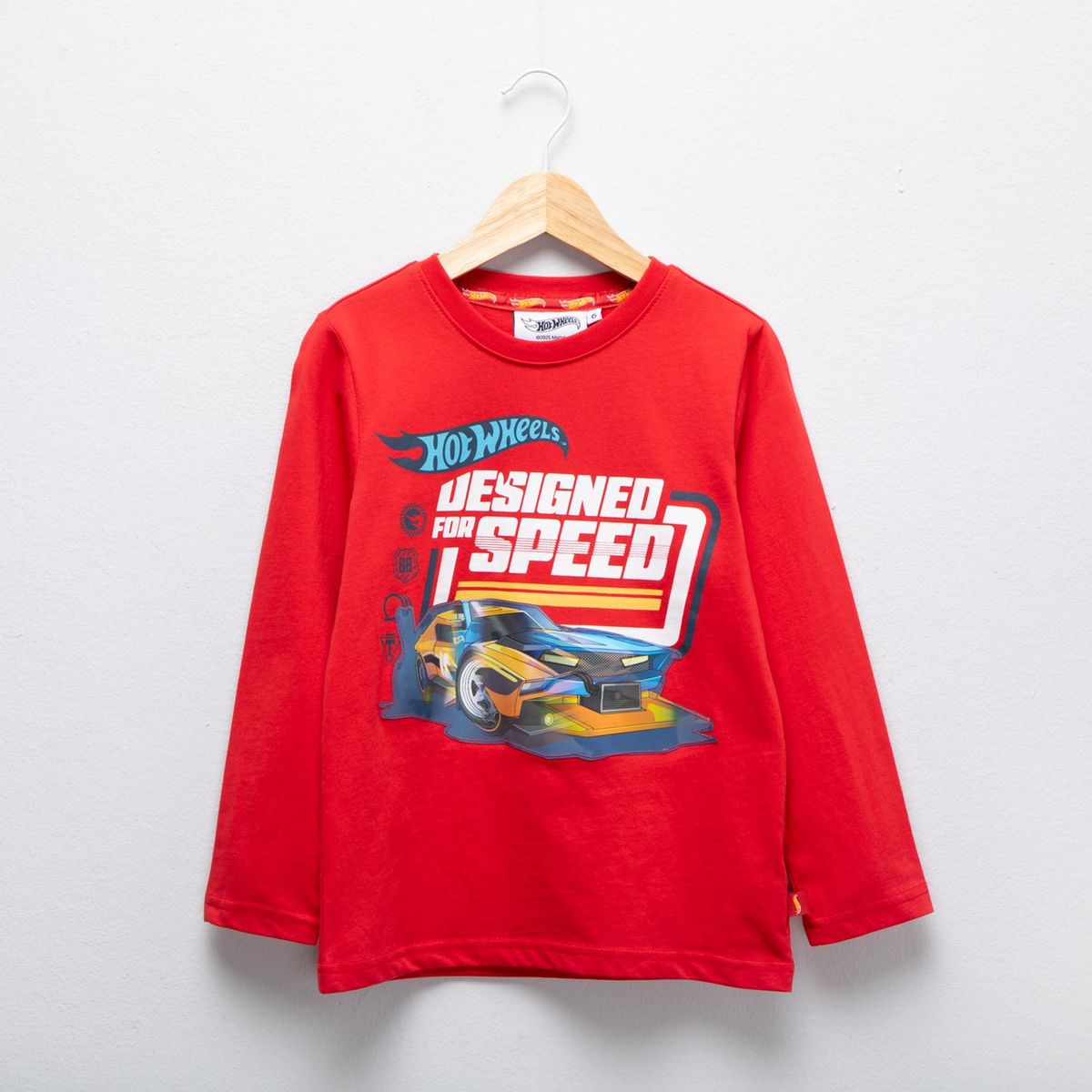 HOT WHEELS - Polo Niño Manga Larga Algodón Hot Wheels