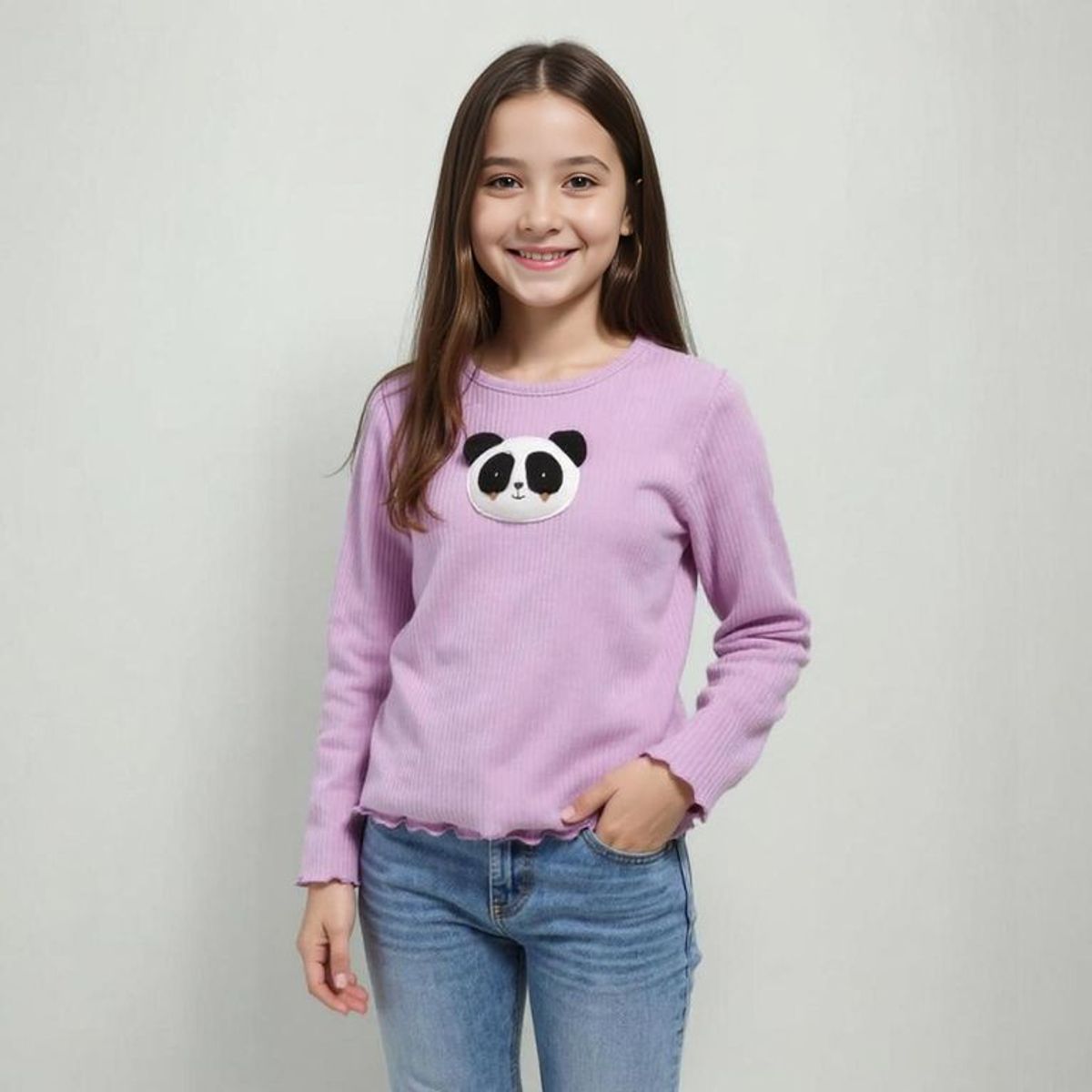 YAMP - Polo Niña Manga Larga Algodón Yamp