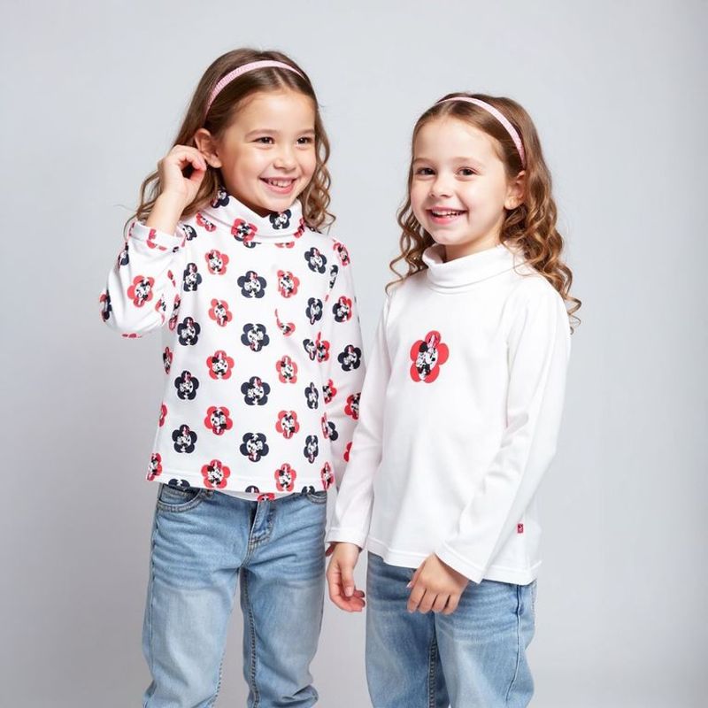 MINNIE - Cafarena Niña Pack X2 Algodón Minnie