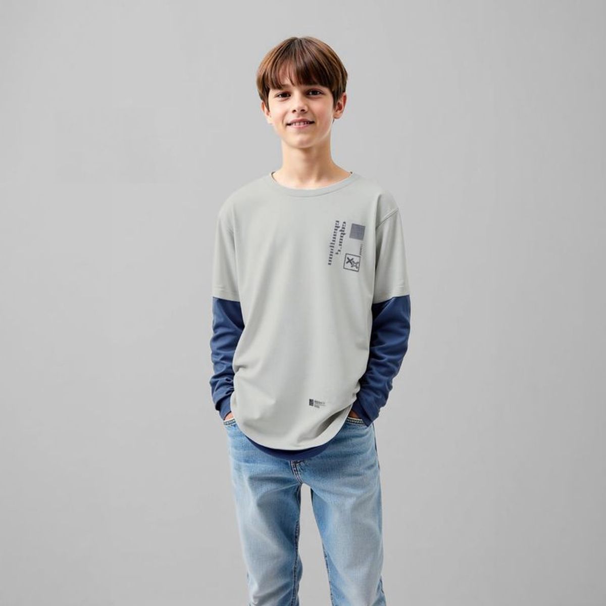 FEDERATION - Polo Niño Manga Larga Algodón Federation