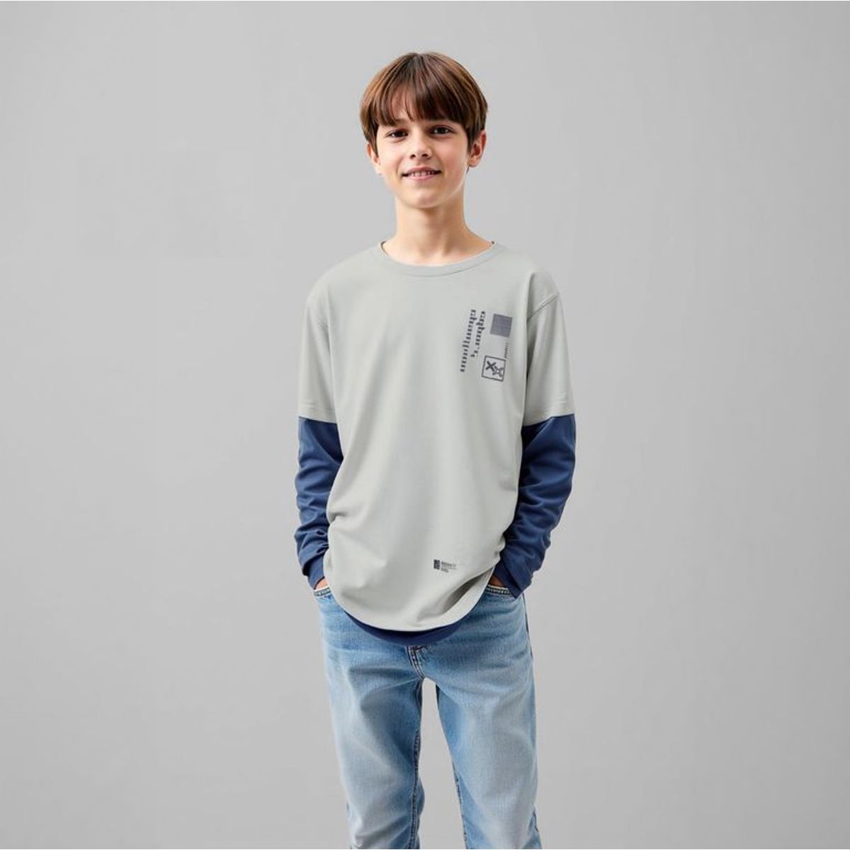 FEDERATION - Polo Niño Manga Larga Algodón Federation