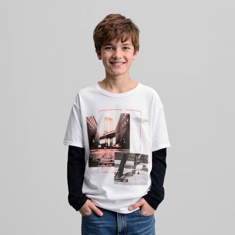 FEDERATION - Polo Niño Manga Larga Algodón Federation