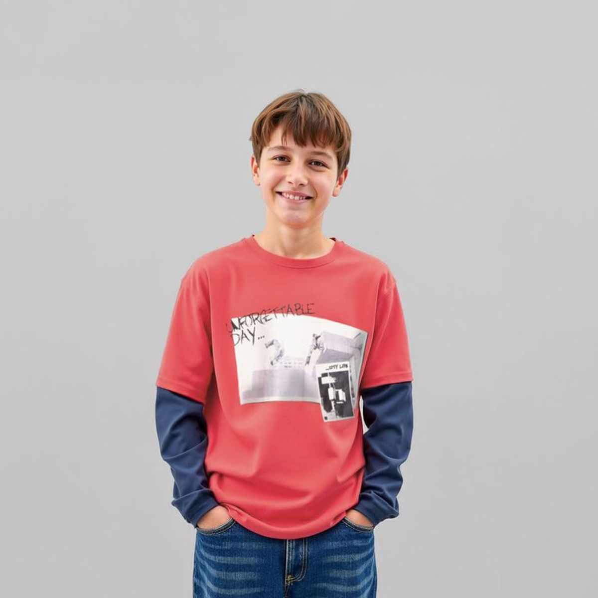 FEDERATION - Polo Niño Manga Larga Algodón Federation