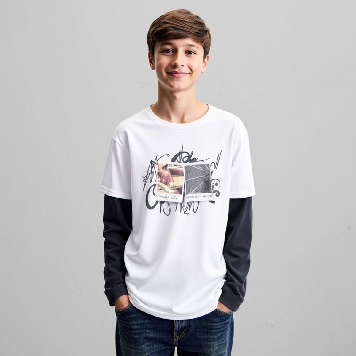 FEDERATION - Polo Niño Manga Larga Algodón Federation