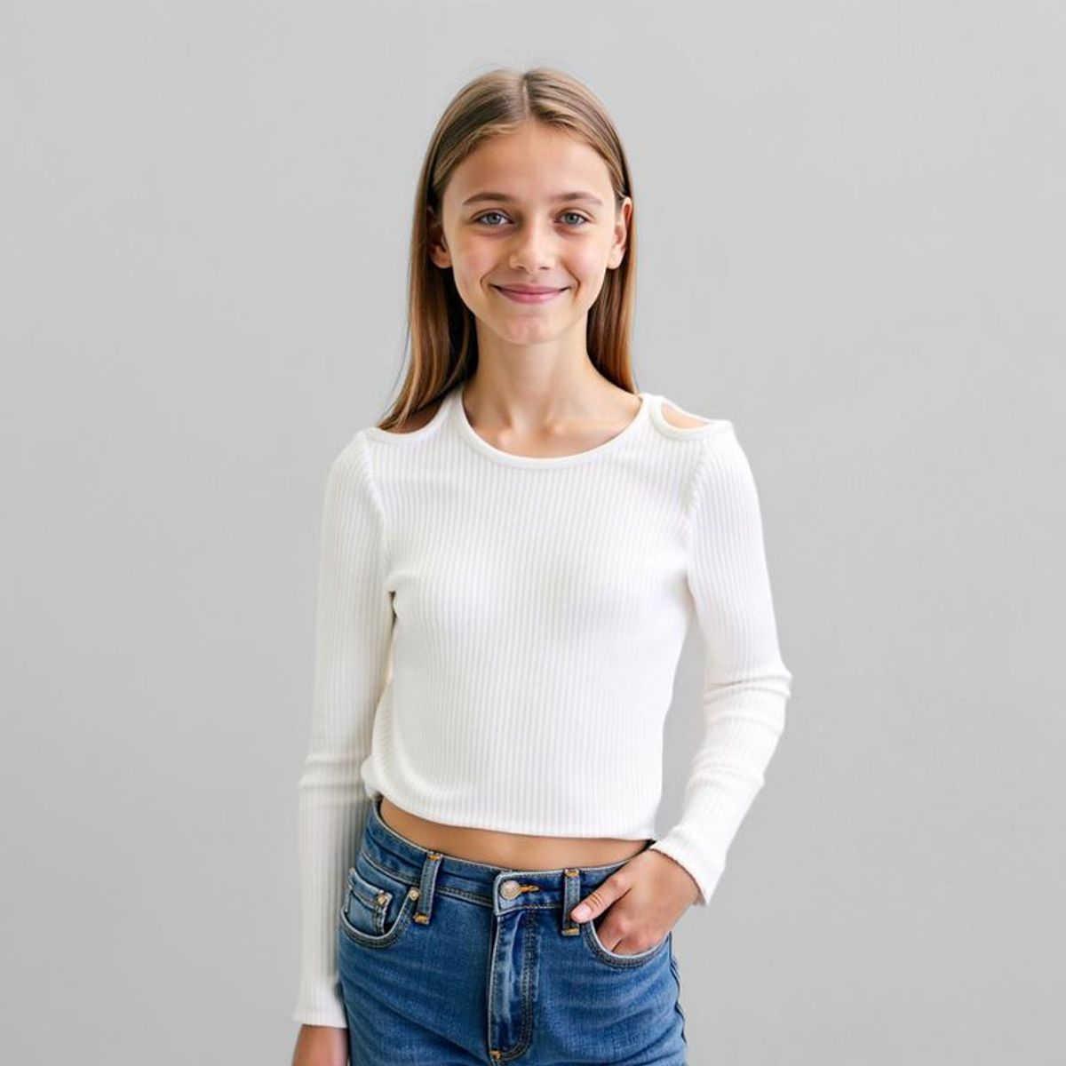 ELEVEN - Polo Niña Manga Larga Mas Collet Eleven