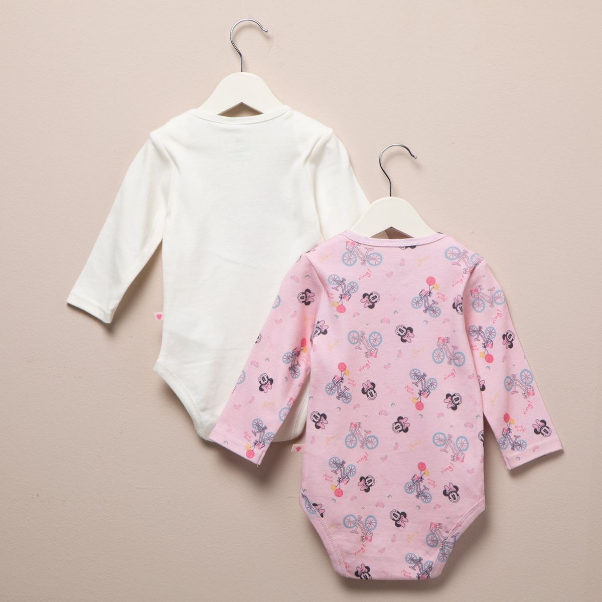 MINNIE - Body Bebé Niña Pack X2 Algodón Minnie