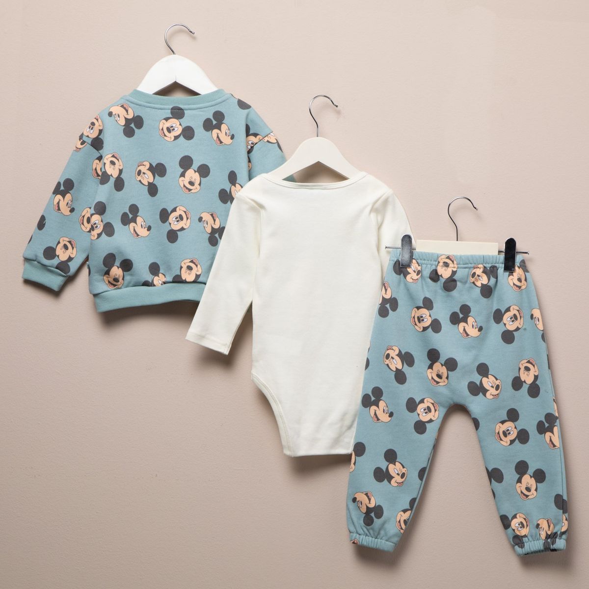 DISNEY - Conjunto Bebé Niño Algodón Mickey Mouse