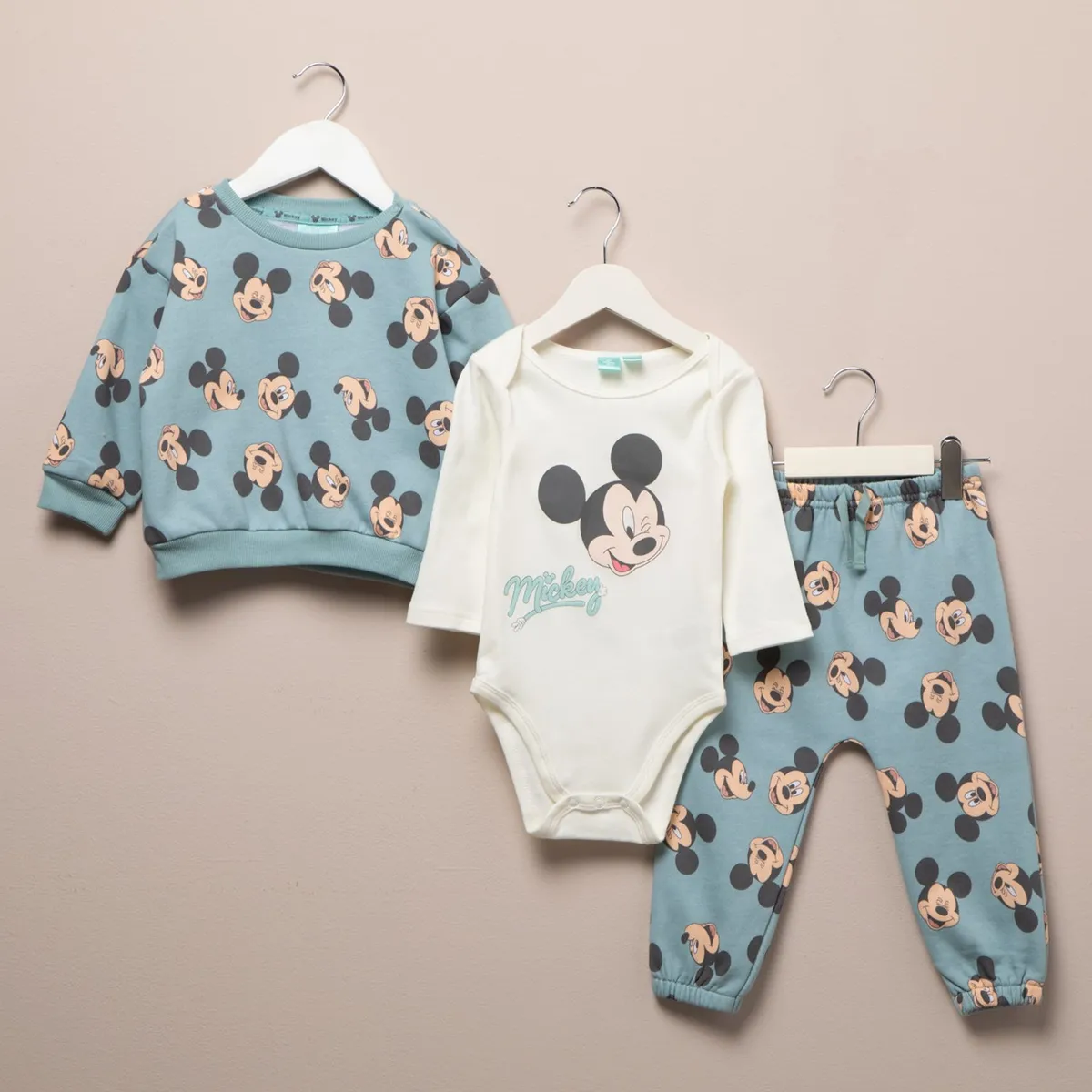 DISNEY - Conjunto Bebé Niño Algodón Mickey Mouse