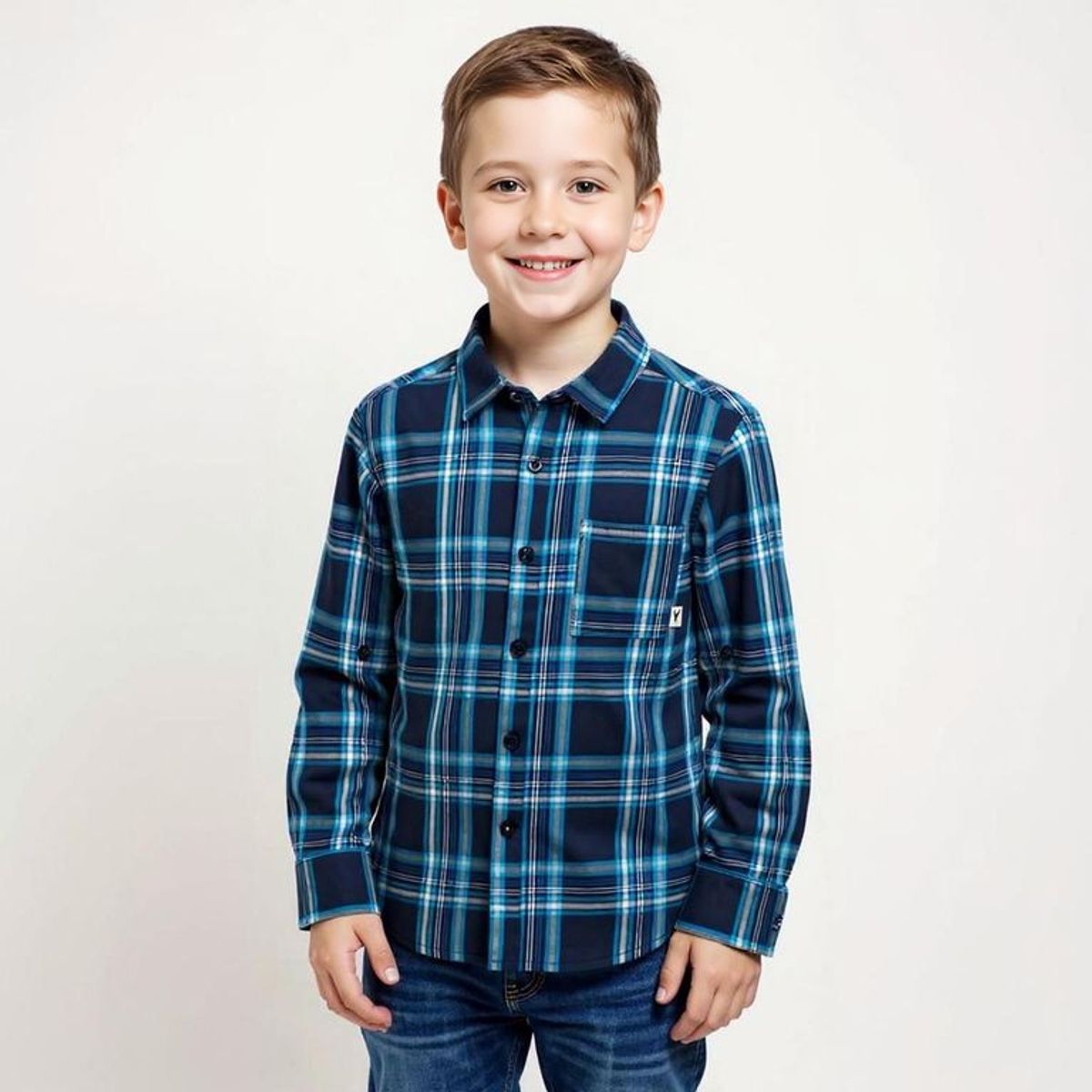 YAMP - Camisa Niño Manga Larga Algodón Yamp