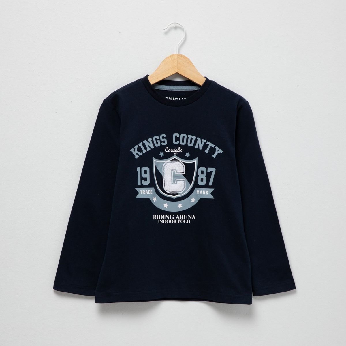 CONIGLIO - Polo Coniglio Manga Larga Algodón Niño Estampada