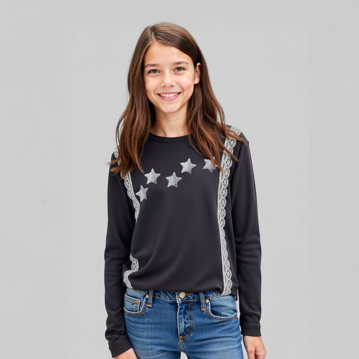 ELEVEN - Polo Niña Manga Larga Algodón Eleven