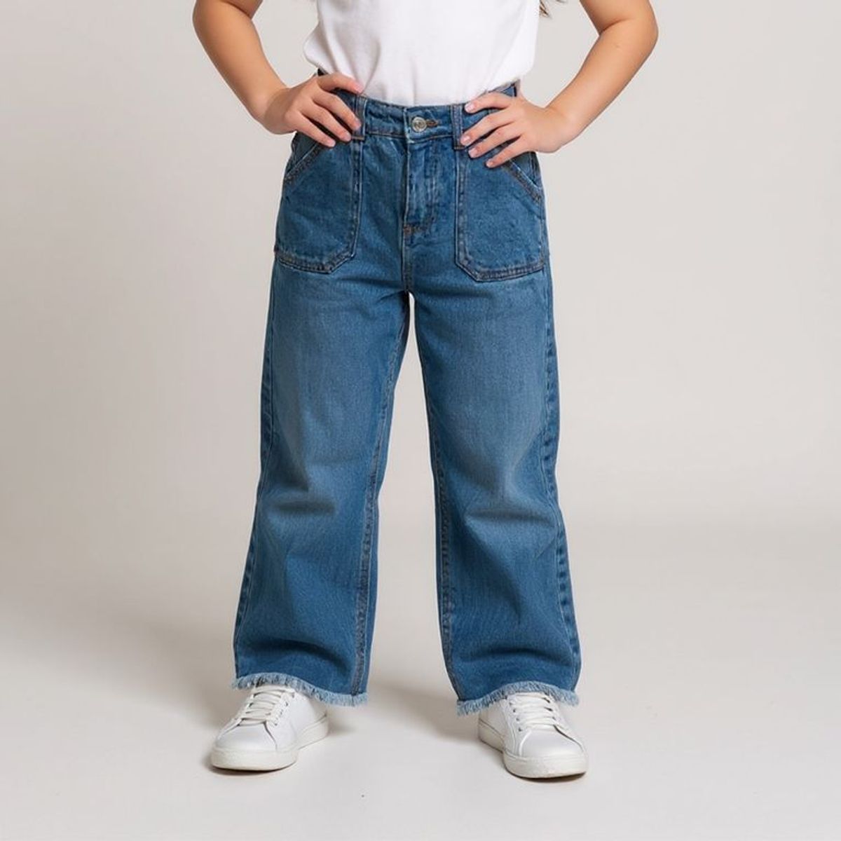 YAMP - Jeans Flare Yamp Niña Denim Algodón Tiro Medio