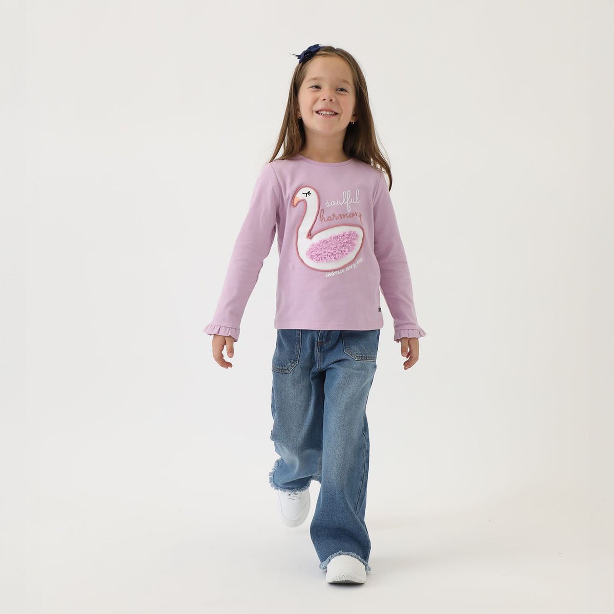 YAMP - Jeans Flare Yamp Niña Denim Algodón Tiro Medio