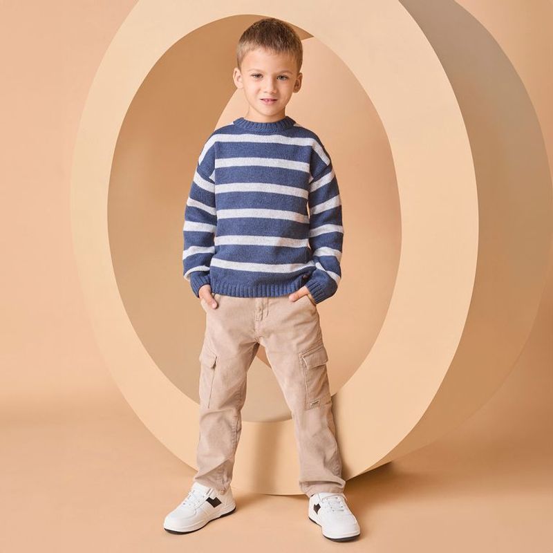 YAMP - Pantalón Cotelé Yamp Niño Casual 100% Algodón