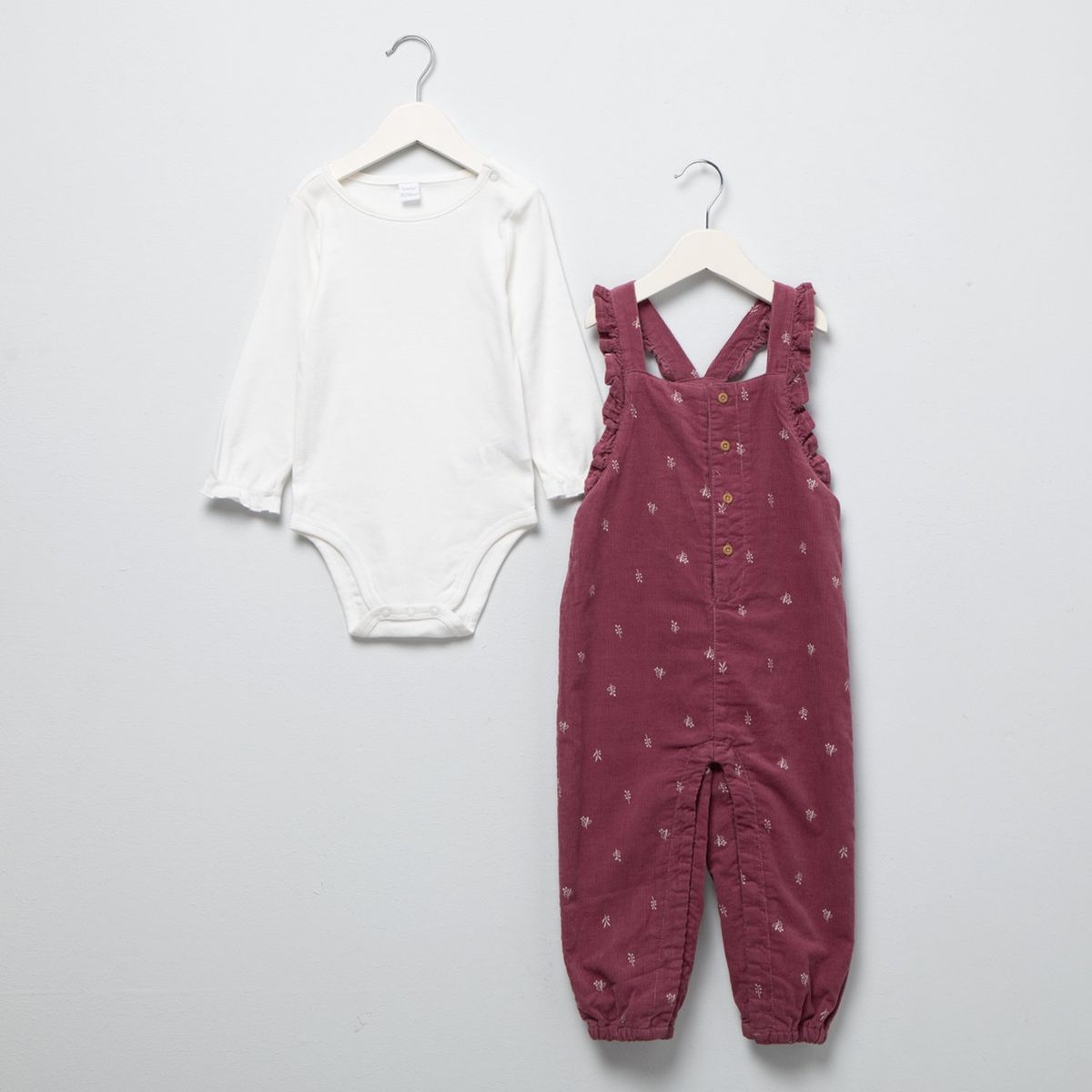 YAMP - Overol Bebé Niña Pack X2 Algodón Yamp