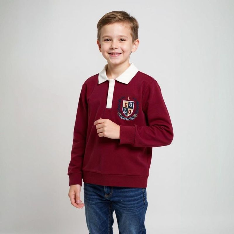 CONIGLIO - Polera Coniglio Manga Larga Algodón Niño Estampado Casual