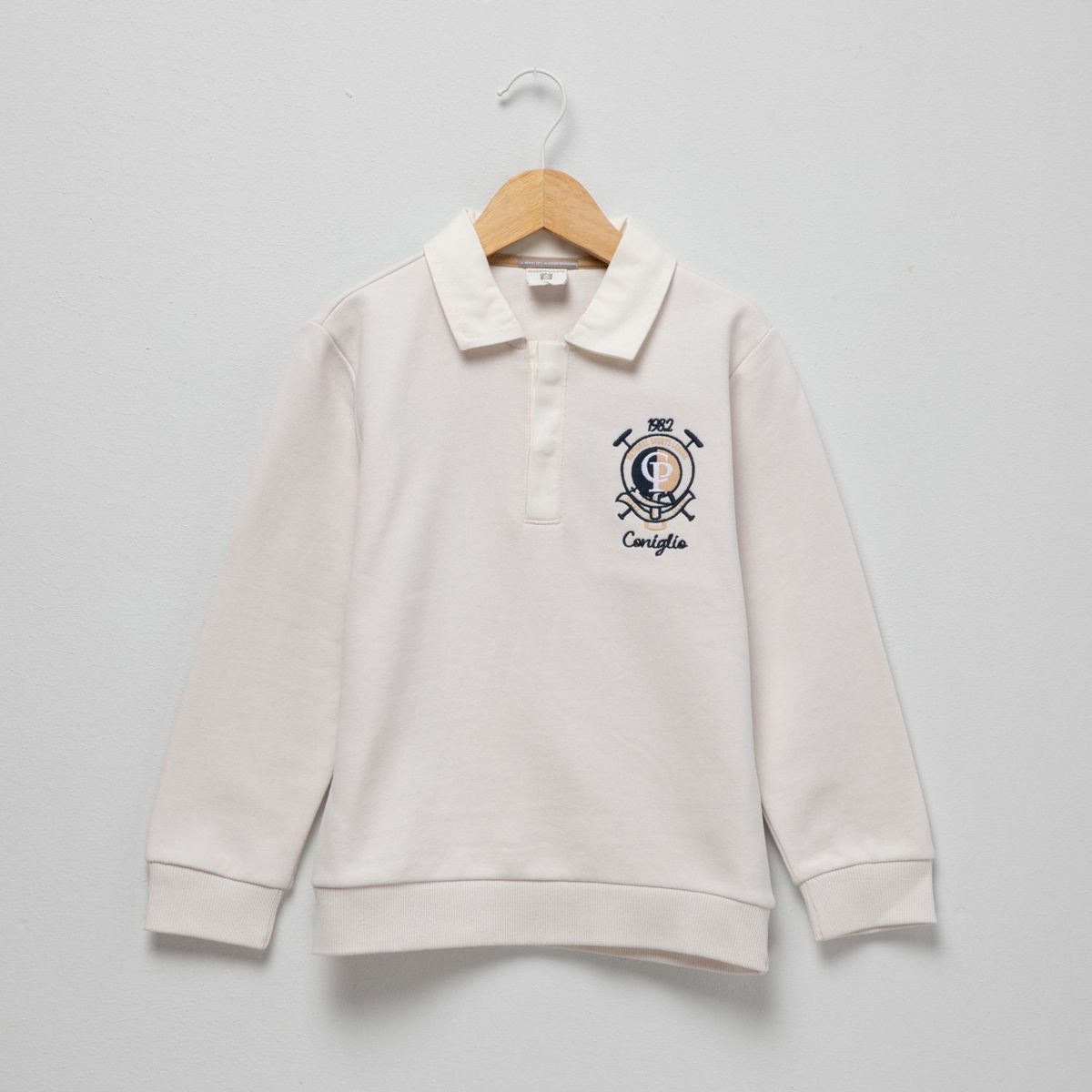 CONIGLIO - Polera Coniglio Manga Larga Algodón Niño Estampado Casual