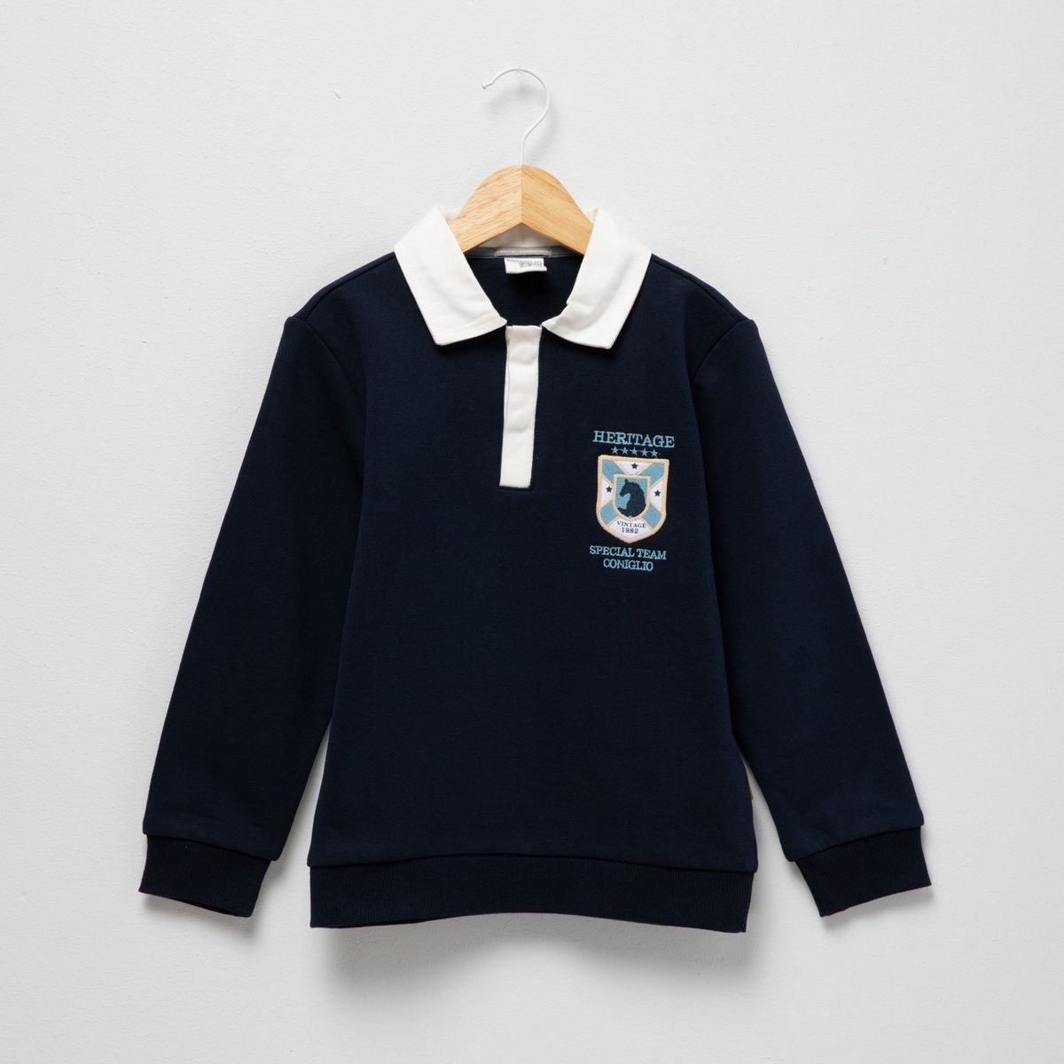 CONIGLIO - Polera Coniglio Manga Larga Algodón Niño Estampado Casual