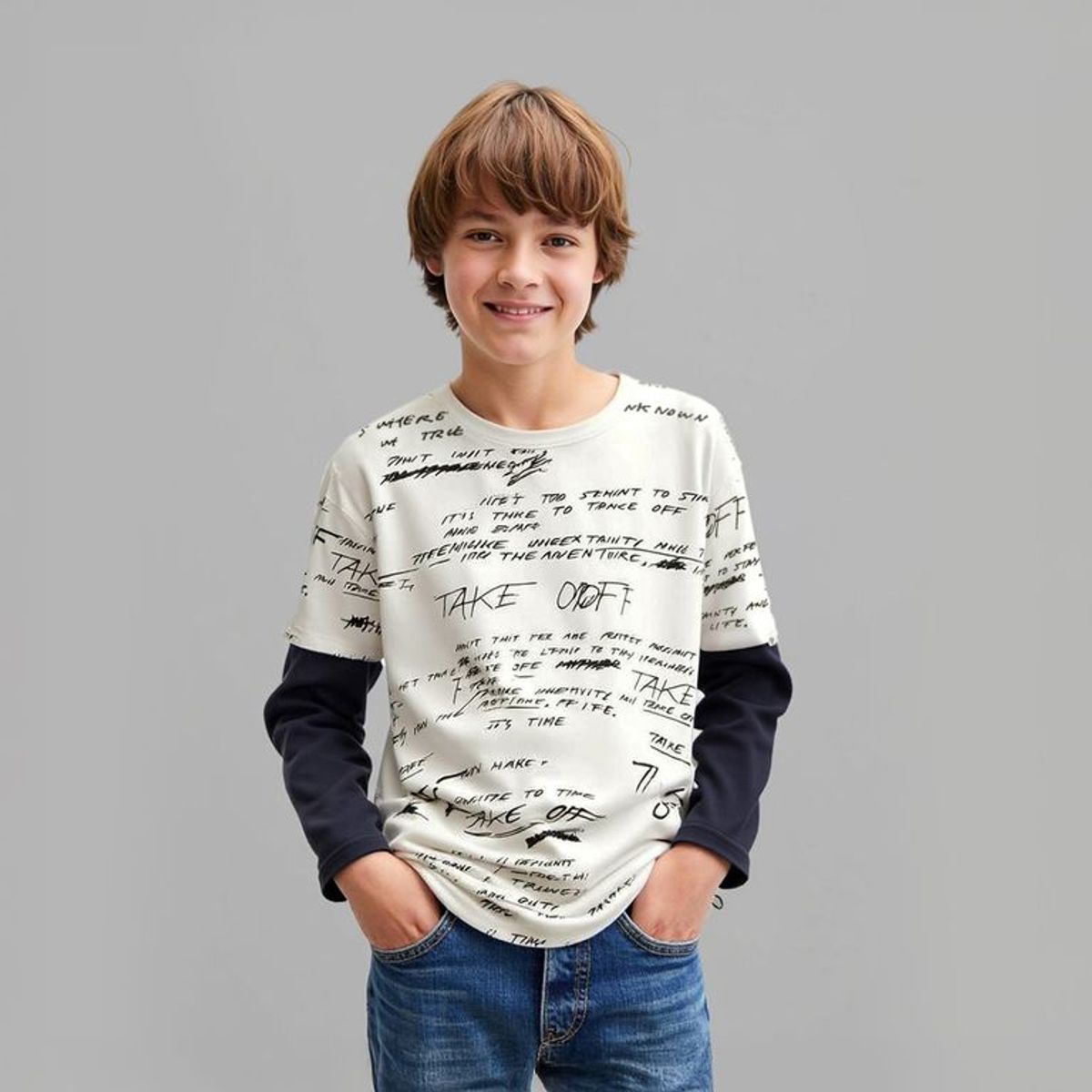 FEDERATION - Polo Niño Manga Larga Algodón Federation