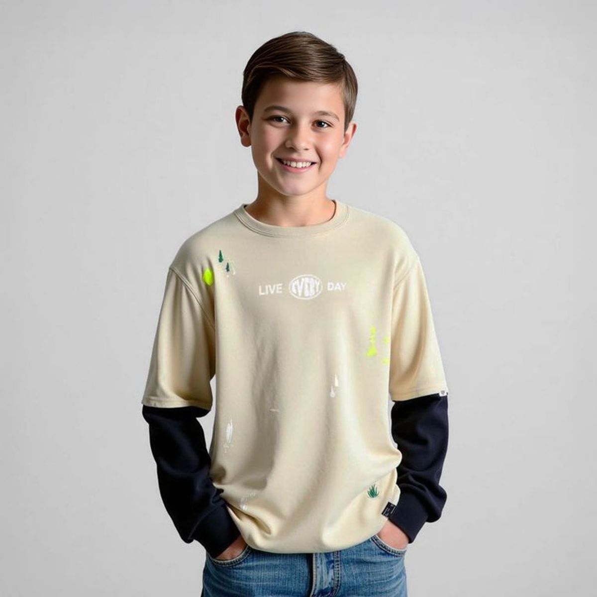 FEDERATION - Polo Niño Manga Larga Algodón Federation